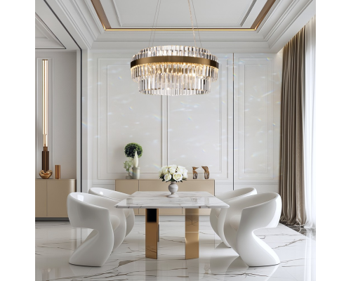 Citilux Sheldon CL339163 LED Люстра хрустальная с пультом Бронза