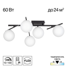 Citilux DORSY CL223152 LED Люстра поворотная Чёрная