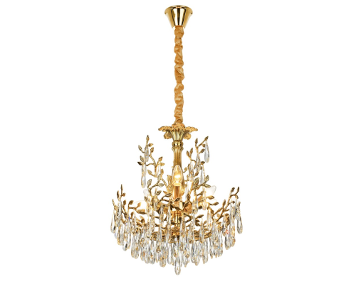 Citilux RITZ CL310062 Люстра хрустальная подвесная Золото