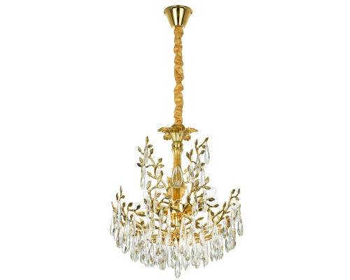 Citilux RITZ CL310062 Люстра хрустальная подвесная Золото