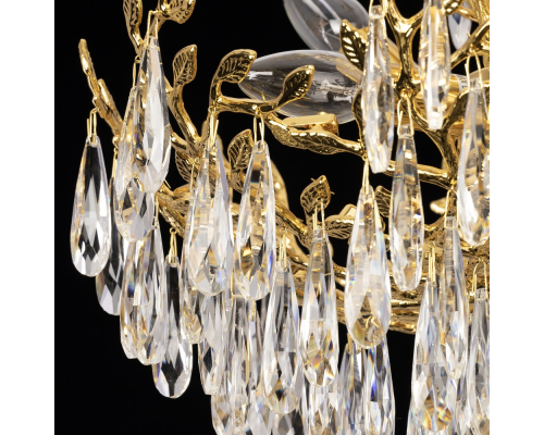 Citilux RITZ CL310062 Люстра хрустальная подвесная Золото