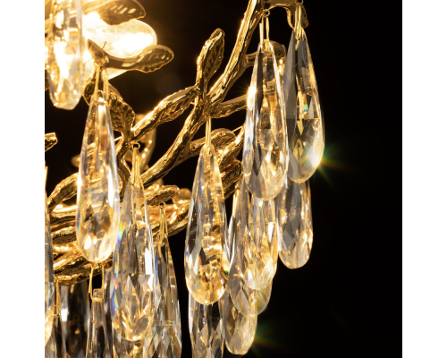 Citilux RITZ CL310062 Люстра хрустальная подвесная Золото