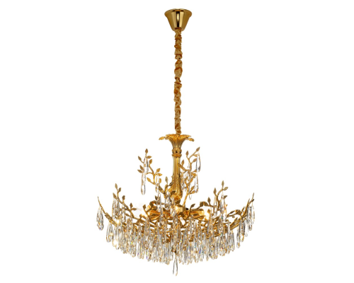 Citilux RITZ CL310082 Люстра хрустальная подвесная Золото