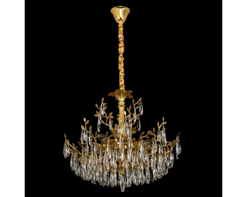 Citilux RITZ CL310082 Люстра хрустальная подвесная Золото
