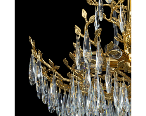 Citilux RITZ CL310082 Люстра хрустальная подвесная Золото