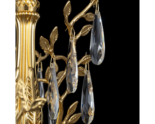 Citilux RITZ CL310082 Люстра хрустальная подвесная Золото