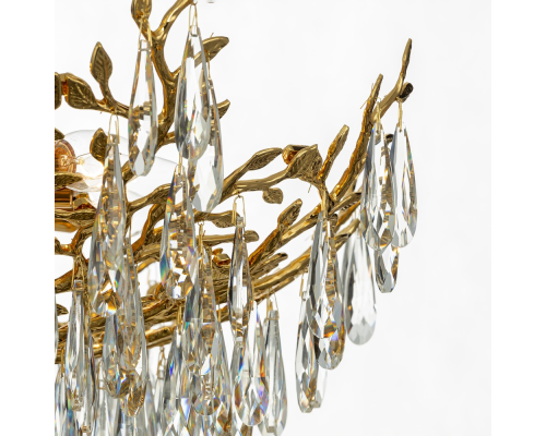 Citilux RITZ CL310082 Люстра хрустальная подвесная Золото