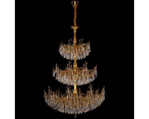 Citilux RITZ CL310262 Люстра хрустальная подвесная Золото