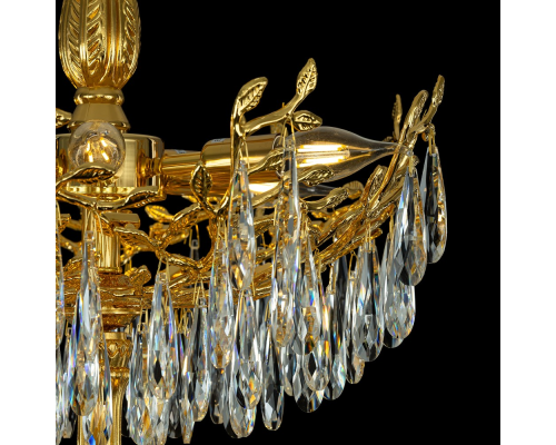 Citilux RITZ CL310262 Люстра хрустальная подвесная Золото