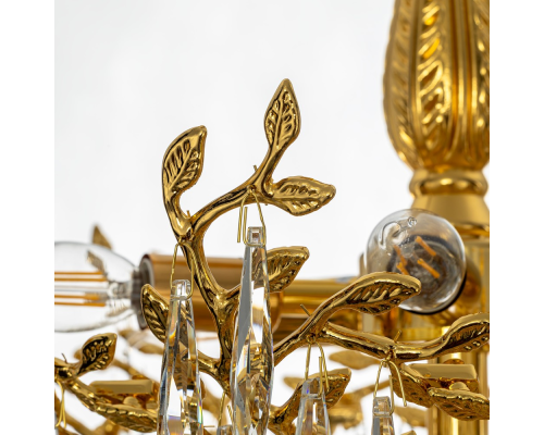 Citilux RITZ CL310262 Люстра хрустальная подвесная Золото