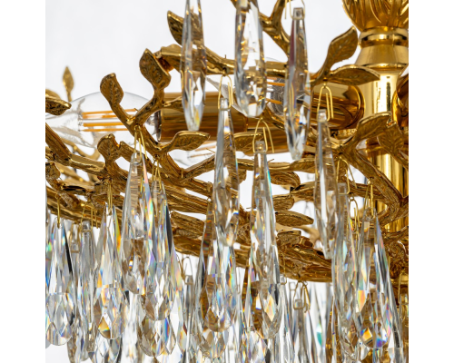 Citilux RITZ CL310262 Люстра хрустальная подвесная Золото