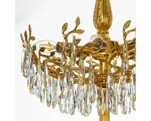 Citilux RITZ CL310262 Люстра хрустальная подвесная Золото