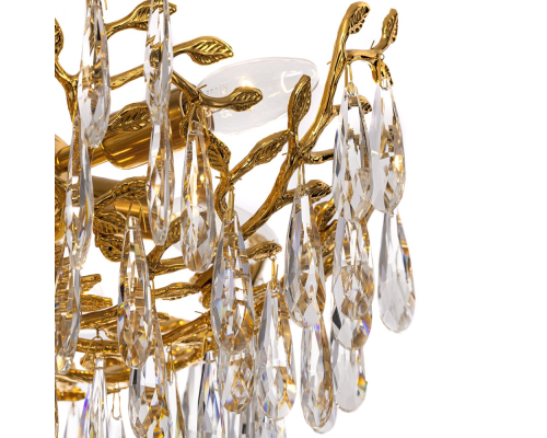 Citilux RITZ CL310262 Люстра хрустальная подвесная Золото