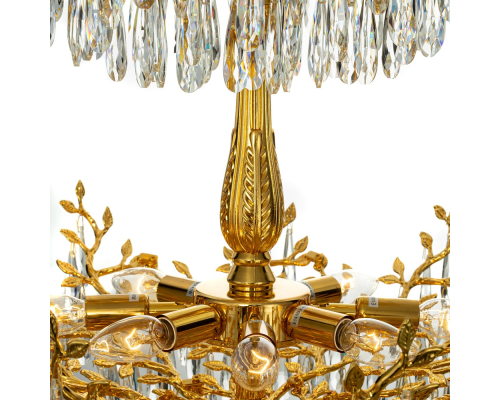 Citilux RITZ CL310262 Люстра хрустальная подвесная Золото