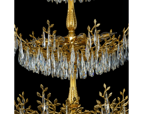 Citilux RITZ CL310262 Люстра хрустальная подвесная Золото