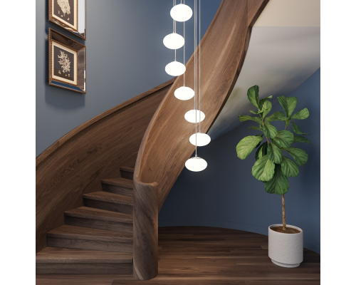 Citilux ATMAN SMART CL226A071 LED RGB Умная подвесная люстра Матовый Хром