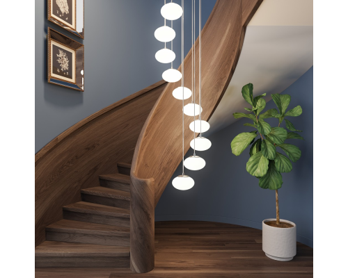 Citilux ATMAN SMART CL226A091 LED RGB Умная подвесная люстра Матовый Хром