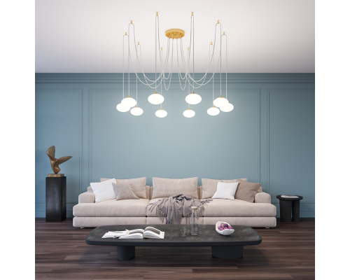 Citilux ATMAN SMART CL226A093 LED RGB Умная подвесная люстра Бронза