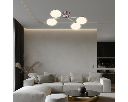 Citilux ATMAN SMART CL226A141 RGB LED Умная люстра Матовый Хром