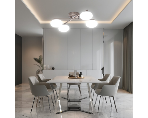 Citilux ATMAN SMART CL226A141 RGB LED Умная люстра Матовый Хром