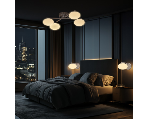 Citilux ATMAN SMART CL226A141 RGB LED Умная люстра Матовый Хром