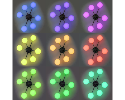 Citilux ATMAN SMART CL226A161 RGB LED Умная люстра Матовый Хром