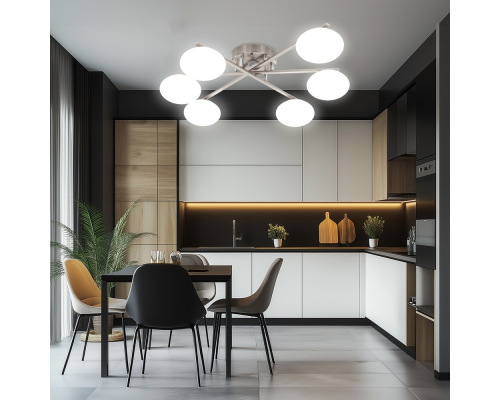 Citilux ATMAN SMART CL226A161 RGB LED Умная люстра Матовый Хром