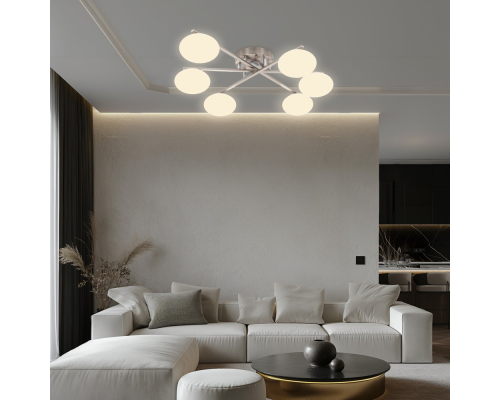 Citilux ATMAN SMART CL226A161 RGB LED Умная люстра Матовый Хром