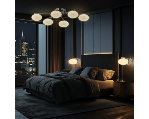 Citilux ATMAN SMART CL226A161 RGB LED Умная люстра Матовый Хром