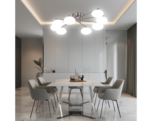 Citilux ATMAN SMART CL226A181 LED RGB Умная люстра Матовый Хром