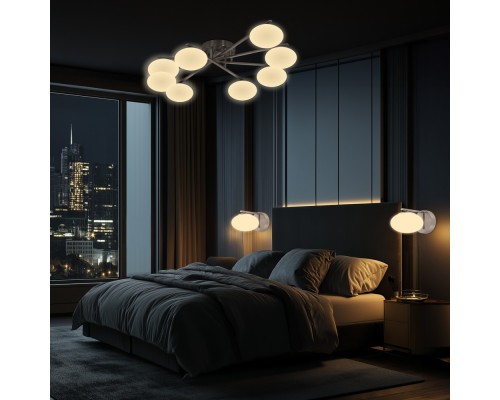 Citilux ATMAN SMART CL226A181 LED RGB Умная люстра Матовый Хром