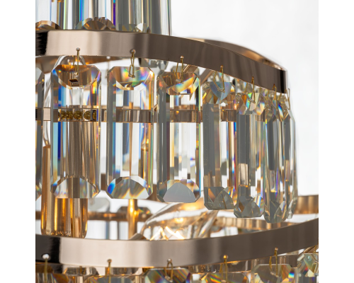 Citilux NAIAD CL315192 Люстра хрустальная подвесная Золото