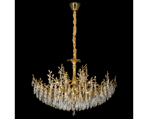 Citilux RITZ CL310122 Люстра хрустальная подвесная Золото
