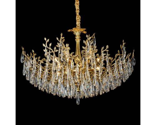 Citilux RITZ CL310122 Люстра хрустальная подвесная Золото