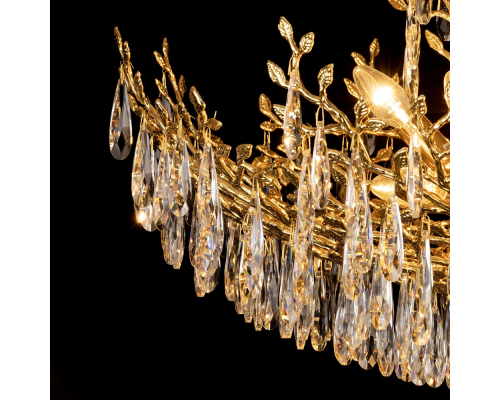 Citilux RITZ CL310122 Люстра хрустальная подвесная Золото
