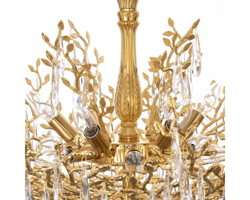 Citilux RITZ CL310122 Люстра хрустальная подвесная Золото