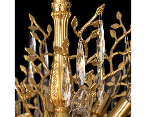 Citilux RITZ CL310122 Люстра хрустальная подвесная Золото