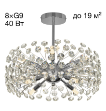 Eletto Betsy EL322CA08.1 Хрустальная люстра на штанге Хром