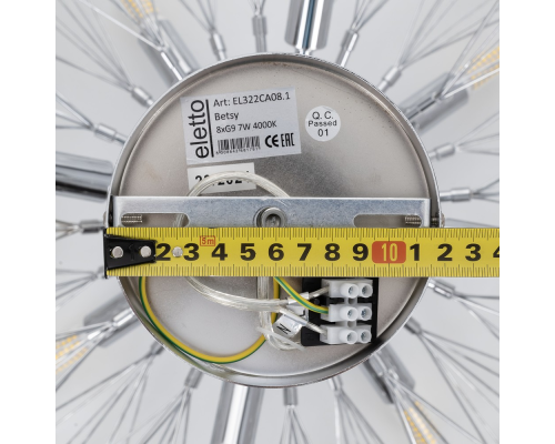 Eletto Betsy EL322CA08.1 Хрустальная люстра на штанге Хром