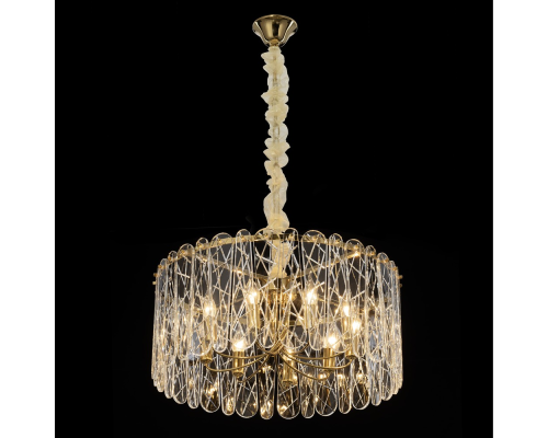 Citilux TALLA CL318292 Люстра хрустальная подвесная Золото