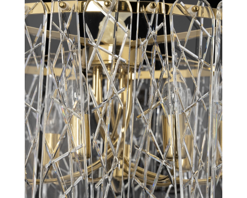 Citilux TALLA CL318292 Люстра хрустальная подвесная Золото