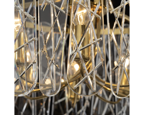 Citilux TALLA CL318292 Люстра хрустальная подвесная Золото