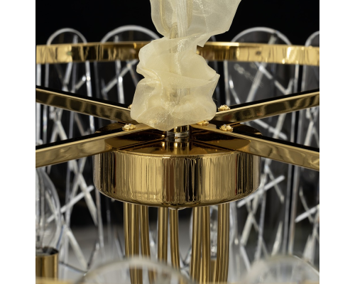 Citilux TALLA CL318292 Люстра хрустальная подвесная Золото