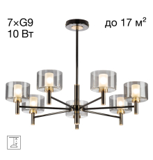 Citilux ELAN CL241171 Люстра на штанге