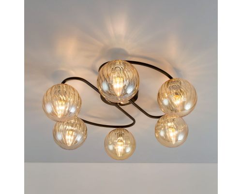 Citilux Эрни CL122165 Люстра потолочная Чёрная