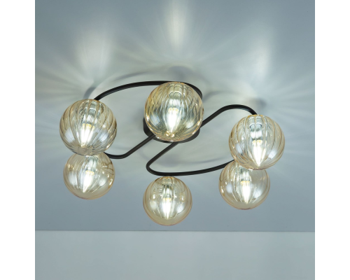 Citilux Эрни CL122165 Люстра потолочная Чёрная