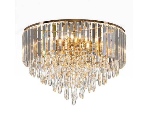 Citilux LEONNA CL320182 Люстра хрустальная Золото