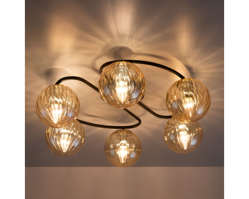 Citilux Эрни CL122165 Люстра потолочная Чёрная