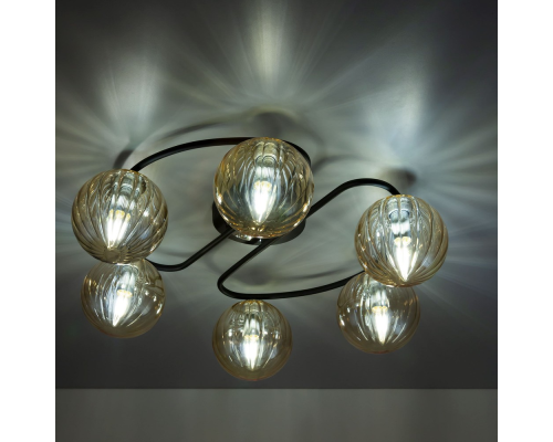 Citilux Эрни CL122165 Люстра потолочная Чёрная