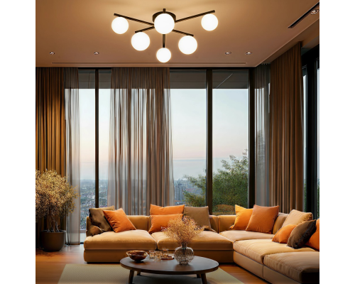 Citilux GLOB CL209261 Люстра потолочная Чёрная